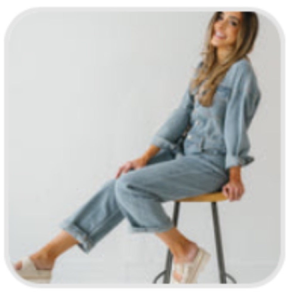 Love + Harmony from Landry Kate Denim Jumpsuit